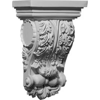 6 1/2"W x 3 5/8"D x 10"H Medway Oakleaf Corbel