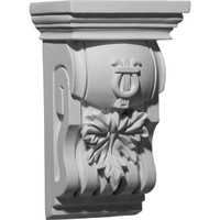 6 3/4"W x 4 3/8"D x 10 3/4"H Oak Leaf Corbel