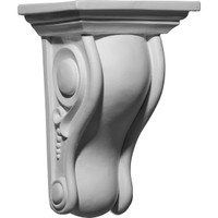 6 5/8"W x 5 1/4"D x 10"H Holmdel Smooth Scroll Corbel
