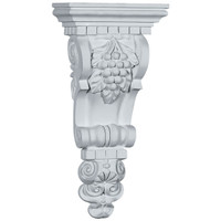 6 3/4"W x 3 1/2"D x 13 3/4"H Grape Bunch Corbel
