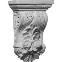 7 1/4"W x 3"D x 10 1/8"H Nadia Leaf Corbel