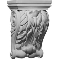 7 3/4"W x 3 7/8"D x 11"H Leaf Corbel