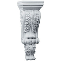 4 3/4"W x 2 3/4"P x 12 1/4"H Legacy Acanthus Corbel