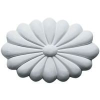 4 3/8"W x 6 3/4"H x 3/4"P Madrid Rosette