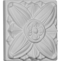 3 1/8"W x 3 1/8"H x 3/4"P Fairfax Small Rosette