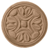 2 3/4"W x 2 3/4"H x 1/4"P Raymond Rosette