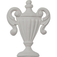 2 1/2"W x 3 1/4"H x 3/8"P Federal Urn Onlay