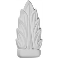 3 7/8"W x 2"H x 5/8"P Medway Simple Leaf Onlay