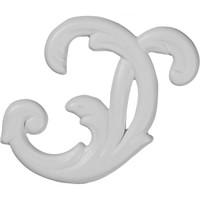 4 1/2"W x 3 7/8"H Oslo Scroll Onlay, Right