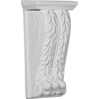 4 3/4"W x 3"D x 9 7/8"H Zephyr Acanthus Leaf Corbel