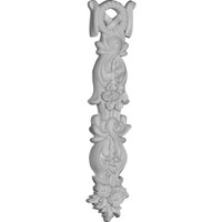 4 5/8"W x 19 1/2"H x 1 3/8"P Wreath Drop Onlay