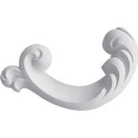 5 1/4"W x 2 1/2"H x 7/8"P Maria Swag Onlay, Right