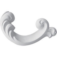 5 1/4"W x 2 1/2"H x 7/8"P Maria Swag Onlay, Left