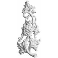 5 1/2"W x 8 5/8"H x 1"P Small Grape and Leaf Onlay