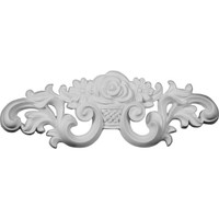 13 3/4"W x 4 3/4"H x 1 1/4"P Flower Basket Onlay