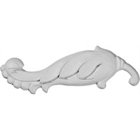 6 3/4"W x 2"H x 1/2"P Sellek Scroll Onlay, Left