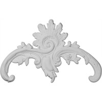 7 7/8"W x 7 7/8"H x 3/4"P Piedmont Center with Scrolls Onlay