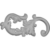 8"W x 3 1/8"H x 1/2"P Chateau Onlay, Left