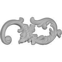 8"W x 3 1/8"H x 1/2"P Chateau Onlay, Right
