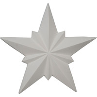 8 1/4"W x 8 1/4"H x 1"P Star Onlay