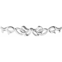 13"W  x 3"H x  3/4"P Versailles Medium Ribbon with Bow Center Onlay