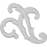 7 3/4"H x 2 3/4"W Odessa Scroll Onlay, Left