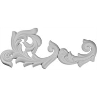 26 3/4"W x 10 3/4"H x 1 5/8"P Sussex Flourish Onlay - Right