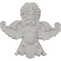 6 1/2"W x 7 1/8"H x 1 3/8"P Angel Onlay