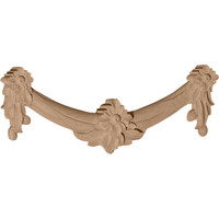 11 1/4"W x 4 1/4"H x 1"D Small Floral Swag, Maple