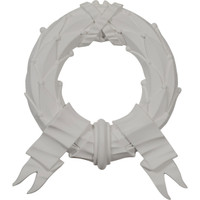 10 1/4"W x 11 3/8"H x 1"P Wreath Onlay