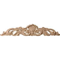 24 1/8"W x 5 1/8"H x 3/4"D Medium Farmingdale Center with Scrolls, Cherry