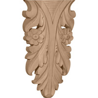 4 1/4"W x 7 1/4"H x 3/4"D, Small Dover Drop, Alder