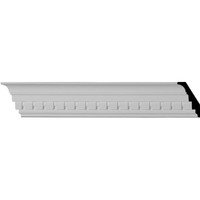 3"H x 2"P x 3 5/8"F x 94 1/2"L Dentil Crown Moulding