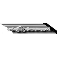 2 7/8"H x 2 1/2"P x 3 7/8"F x 96"L, (11 1/4" Repeat) Telma Twisted Leaf Crown Moulding