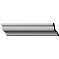 3 5/8"H x 2 1/4"P x 4 1/4"F x 94 1/2"L Milton Smooth Crown Moulding