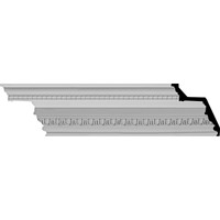 7 3/8"H x 7 1/4"P x 10 1/4"F x 96"L, (1 1/2" Repeat) Bedford Beaded Crown Moulding