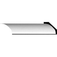 2 3/8"H x 2 5/8"P x 3 5/8"F x 94 1/2"L Traditional Smooth Crown Moulding