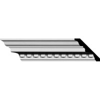 3 3/8"H x 3 3/8"P x 4 3/4"F x 94 1/2"L Devon Crown Moulding