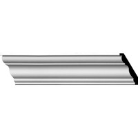 3 1/2"H x 3 1/8"P x 4 3/4"F x 94 1/2"L Queenstown Traditional Smooth Crown Moulding