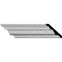 3 3/4"H x 4 5/8"P x 6"F x 94 5/8"L Palmetto Crown Moulding