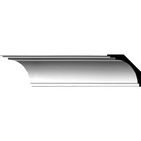 4 1/4"H x 4 3/4"P x 6 3/8"F x 94 1/2"L Bradford Traditional Smooth Crown Moulding