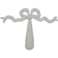 21 1/8"W x 15 3/8"H x 1 1/8"P Dublin Ribbon Drop Onlay