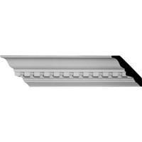 3"H x 2 3/4"P x 4 3/4"F x 96 1/8"L Dentil Crown Moulding