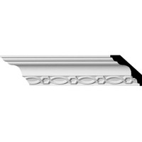 2 7/8"H x 2 7/8"P x 3 7/8"F x 94 7/8"L, (2 5/8" Repeat), Loera Crown Moulding