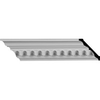 3 7/8"H x 4"P x 5 5/8"F x 95 5/8"L Heaton Crown Moulding