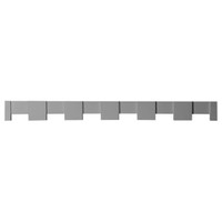 4 3/8"W x 1 1/4"P x 4 3/8" T/S x 8' 1/4" Length Dentil Block Moulding