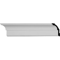 3 5/8"H x 2 1/2"P x 4 5/8"F x 96 1/8"L Classic Smooth Crown Moulding