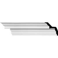 5"H x 5"P x 7"F x 94 1/2"L Felix Traditional Smooth Crown Moulding
