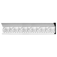 7 3/4"H x 1 3/8"P x 96"L Emery Scrolled Palmelle Frieze