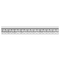 1 7/8"H x 3/4"P x 96"L Blackthorne Acanthus Leaf Chair Rail Moulding